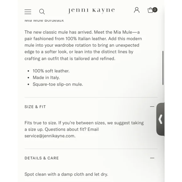 NWOB Jenni Kayne Mia Mule Bordeaux 38/8 - Picture 6 of 9